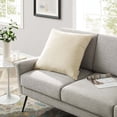 thumbnail image 1 of Modway Enhance 24" Performance Velvet Throw Pillow in Ivory, 1 of 4