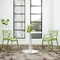 thumbnail image 1 of Modway Entangled Dining Set Set of 2 in Green, 1 of 4