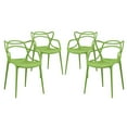thumbnail image 1 of Modway Entangled Dining Set Set of 4 in Green, 1 of 4
