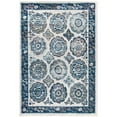 thumbnail image 1 of Modway Entourage 94.5x122" Odile Floral Moroccan Trellis Area Rug in Ivory/Blue, 1 of 6
