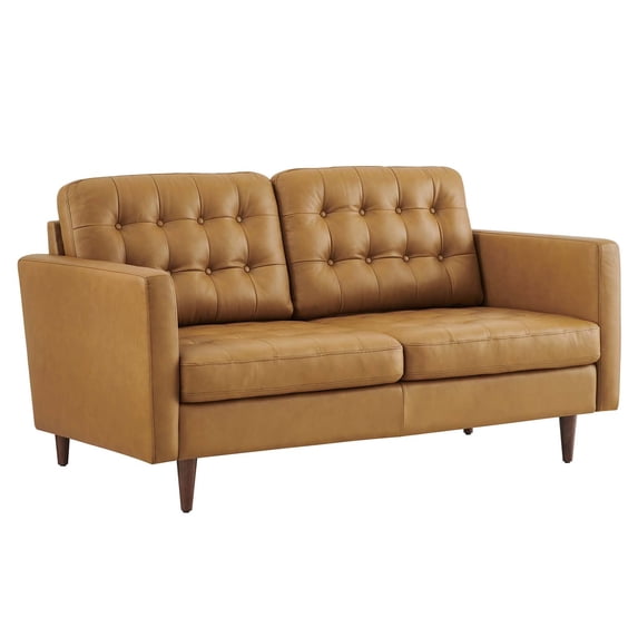 Exalt Tufted Vegan Leather Loveseat