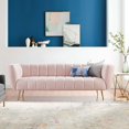 thumbnail image 1 of Modway Favour Channel Tufted Performance Velvet Sofa, Multiple Colors, 1 of 8