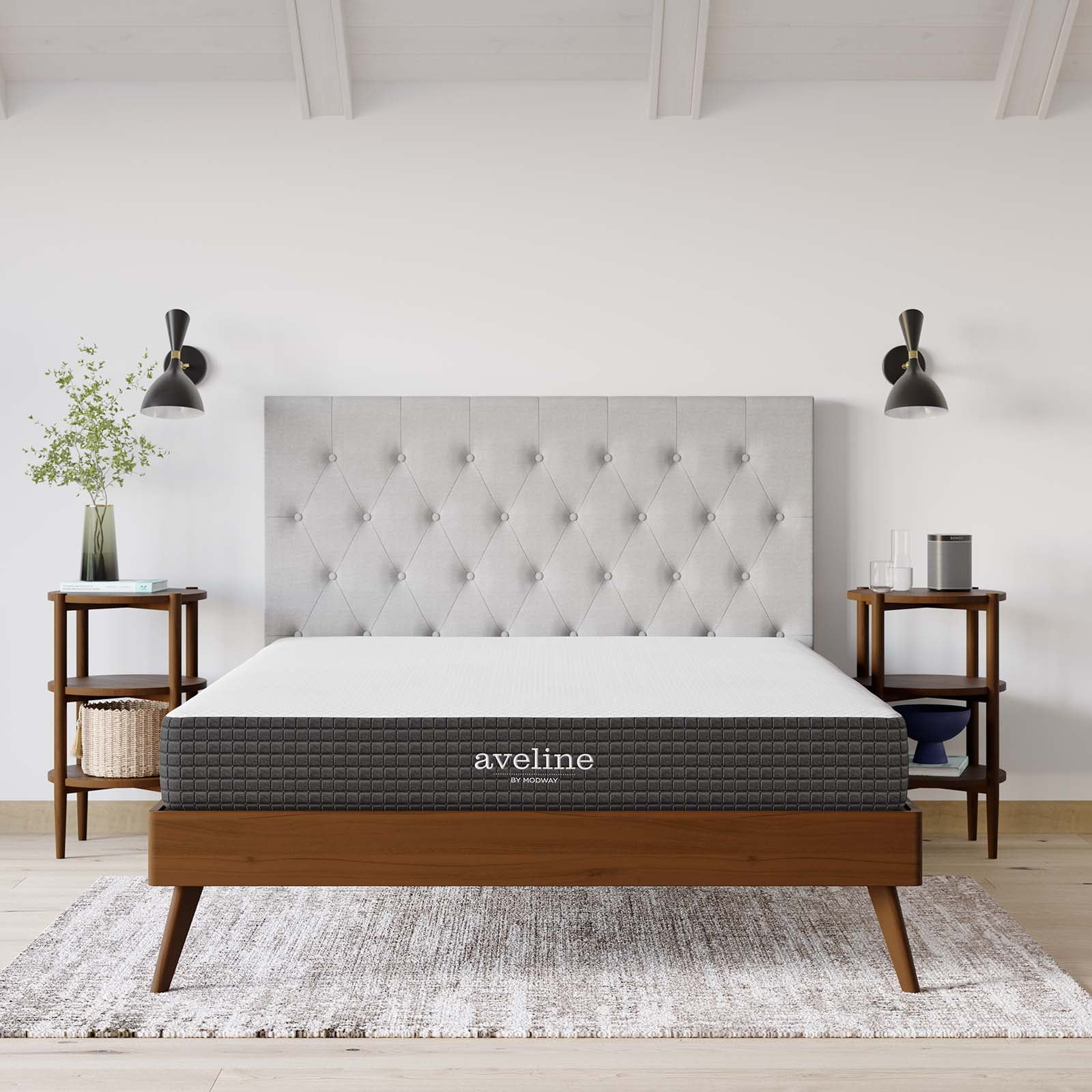 Aveline 8-Inch White Gel Memory Foam Queen Mattress