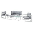 thumbnail image 1 of Modway Fortuna 6 Piece Outdoor Patio Sectional Sofa Set, Multiple Colors, 1 of 8