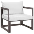 thumbnail image 1 of Modway Fortuna Outdoor Patio Armchair in Brown White, 1 of 4