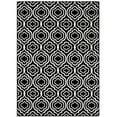 thumbnail image 1 of Modway Frame Transitional Moroccan Trellis 5x8 Area Rug in Black and White, 1 of 7