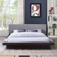 thumbnail image 1 of Modway Freja Queen Fabric Platform Bed in Cappuccino Gray, 1 of 7
