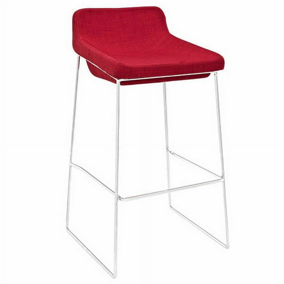 Modway Garner Bar Stool with Upholstered Seat, Multiple Colors