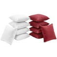 thumbnail image 1 of Modway Gather 10 Piece Outdoor Patio Pillow Set in White Red by Modway, 1 of 5