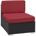thumbnail image 1 of Gather Armless Outdoor Patio Sectional in Espresso Red, 1 of 3