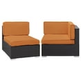 thumbnail image 1 of Gather Sectional Set in Espresso Orange, 1 of 4