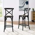 thumbnail image 1 of Modway Gear 39.5" Rattan and Elm Wood Counter Stool in Black Finish, 1 of 10