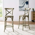thumbnail image 1 of Modway Gear 39.5" Rattan and Elm Wood Counter Stool in Gray Finish, 1 of 10