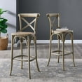 thumbnail image 1 of Modway Gear 43.5" Modern Style Rattan and Elm Wood Bar Stool in Gray Finish, 1 of 10