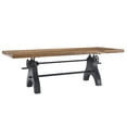 thumbnail image 1 of Modway Genuine 96" Crank Adjustable Height Dining and Conference Table in Black Natural, 1 of 15