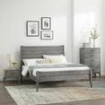 thumbnail image 1 of Modway Georgia 3-Piece Rubberwood and MDF King Bedroom Set in Gray, 1 of 10