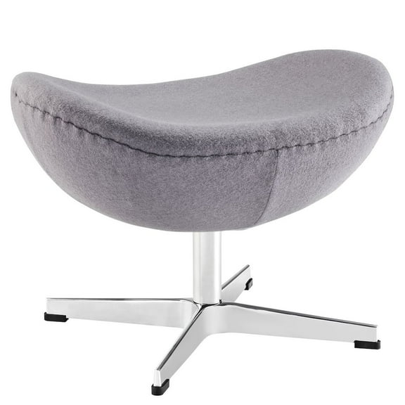 Modway Glove Wool Upholstered Ottoman, Multiple Colors