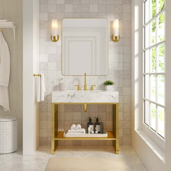 Modway Gridiron 36" Bathroom Vanity