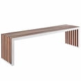 thumbnail image 1 of Modway Gridiron Large Wood Inlay Bench or Side Table in Walnut, 1 of 6