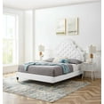 thumbnail image 1 of Modway Gwyneth Tufted Performance Velvet Full Platform Bed - White, 1 of 10