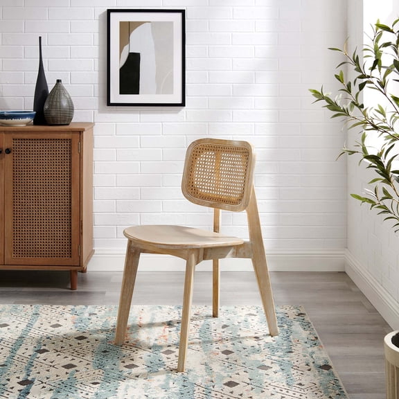Modway Habitat Wood Dining Side Chair in Gray