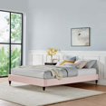 thumbnail image 1 of Modway Harlow Full Performance Velvet Platform Bed Frame in Pink, 1 of 7