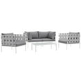 thumbnail image 1 of Modway Harmony 5 Piece Outdoor Patio Aluminum Sectional Sofa Set, Multiple Colors, 1 of 8