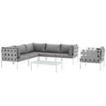 thumbnail image 1 of Modway Harmony 7 Piece Outdoor Patio Aluminum Sectional Sofa Set, Multiple Colors, 1 of 9