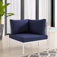 thumbnail image 1 of Modway Harmony Sunbrella® Outdoor Patio All Mesh Corner Chair in White Navy, 1 of 7