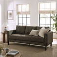 thumbnail image 1 of Hawken Boucle Fabric Sofa in Antique Espresso, 1 of 9