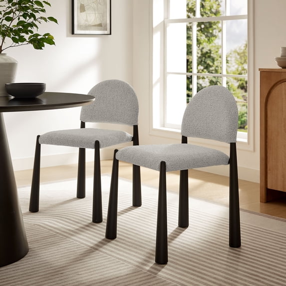 Modway Hayley Dining Side Chair in Black Camel