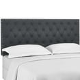thumbnail image 1 of Modway Helena Tufted Full/Queen Upholstered Linen Fabric Headboard in Gray, 1 of 4