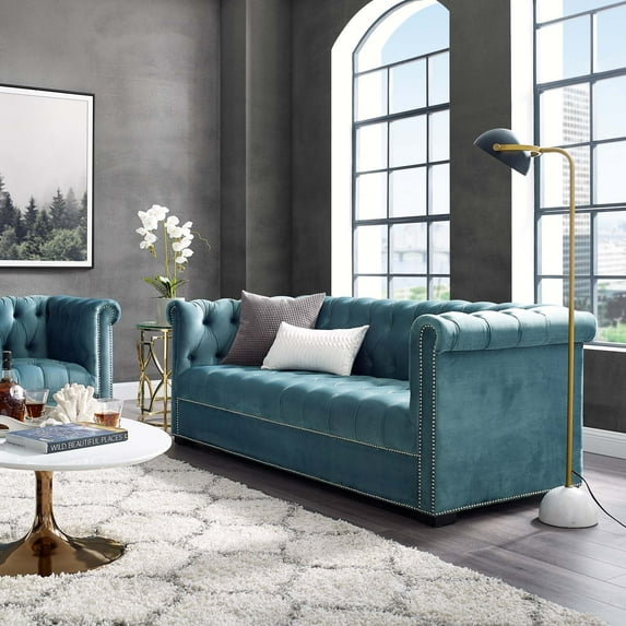 Modway Heritage Upholstered Velvet Sofa