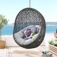 thumbnail image 1 of Modway Hide Sunbrella® Fabric Swing Outdoor Patio Lounge Chair Without Stand in Gray Gray, 1 of 6