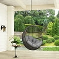 thumbnail image 1 of Modway Hide Outdoor Patio Swing Chair Without Stand in Gray Gray, 1 of 3