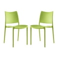 thumbnail image 1 of Modway Hipster Dining Side Chair Set of 2 in Green, 1 of 4