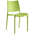 thumbnail image 1 of Modway Hipster 32" Modern Plastic Dining Side Chair in Green, 1 of 4
