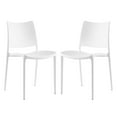 thumbnail image 1 of Modway Hipster Polypropylene Plastic Dining Side Chair in White (Set of 2), 1 of 4