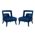 thumbnail image 1 of Modway Honor Performance Velvet Upholstered Arm Chair in Navy (Set of 2), 1 of 7