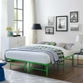 thumbnail image 1 of Modway Horizon Stainless Steel Queen Metal Bed Frame in Green, 1 of 8