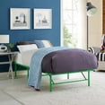 thumbnail image 1 of Modway Horizon Stainless Steel Twin Metal Bed Frame in Green, 1 of 8