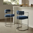 thumbnail image 1 of Modway Huron Counter Stool in Silver Navy, 1 of 10