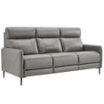 thumbnail image 1 of Modway Huxley Leather Sofa, Gray, 1 of 8