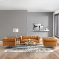 thumbnail image 1 of Modway Idyll Tufted Upholstered Leather 3 Piece Set in Tan, 1 of 6