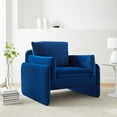 thumbnail image 1 of Modway Indicate Performance Velvet Armchair in Navy, 1 of 9
