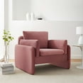 thumbnail image 1 of Modway Indicate Performance Velvet Armchair in Dusty Rose, 1 of 9