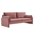 thumbnail image 1 of Modway Indicate Performance Velvet Sofa in Dusty Rose, 1 of 9