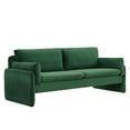 thumbnail image 1 of Modway Indicate Performance Velvet Sofa in Emerald, 1 of 9