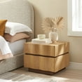 thumbnail image 1 of Isola 2 Drawer Nightstand in Light Oak Walnut, 1 of 9