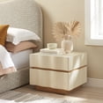 thumbnail image 1 of Isola 2 Drawer Nightstand in White Light Oak, 1 of 9